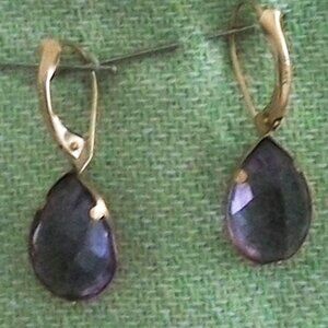 Amethyst & 14k gold earrings